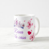 Mug Cherry Blossom, couronne, reina de la casa (Devant droit)