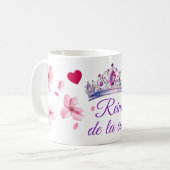 Mug Cherry Blossom, couronne, reina de la casa (Devant gauche)