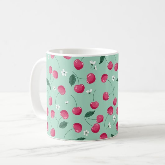 Mug Cherry Blossom : Design festif d'été (Devant gauche)