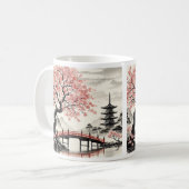 Mug Cherry Blossom Japon Art (Devant gauche)