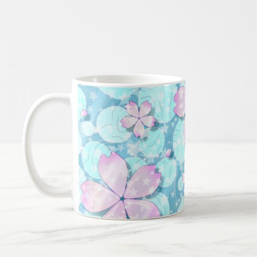 Mug Cherry Blossom Japonais Kawaii Pond (Gauche)