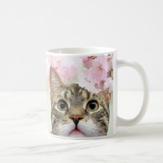 Mug Cherry Blossom Princess Japanese With Cat