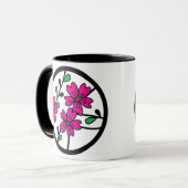 Mug CHERRY BLOSSOMS - cercle (Devant gauche)
