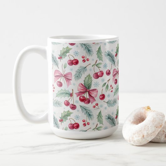 Mug Cherry Christmas (Avec donut)