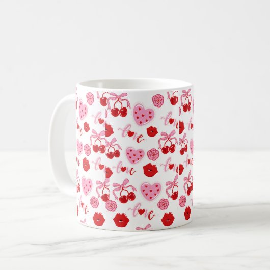 Mug Cherry Clube – MUG esthétique mignon (Devant gauche)