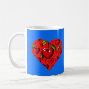 Mug Cherry Hearts Saint Valentin