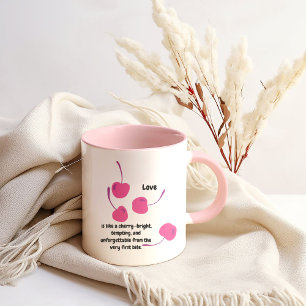 Mug Cherry Love – Cerises Pop Art - Saint-Valentin