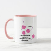 Mug Cherry Love – Cerises Pop Art - Saint-Valentin (Gauche)
