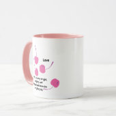Mug Cherry Love – Cerises Pop Art - Saint-Valentin (Devant gauche)