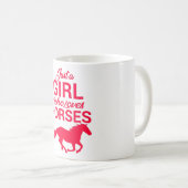 Mug Cherry Red Juste Une Fille Qui Aime Les Chevaux (Devant droit)