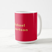 Mug Cherry Rouge or couleurs Professional tendance mod (Devant droit)