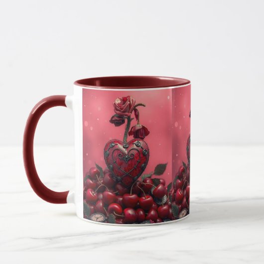 Mug Cherry Steampunk Valentine (Gauche)