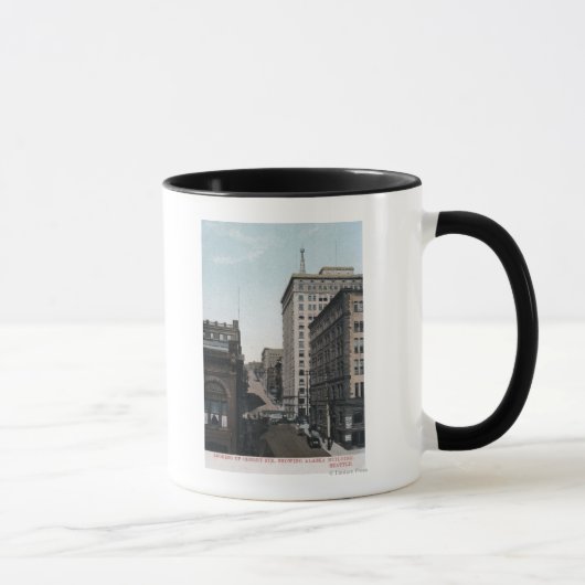 Mug Cherry Street Scène avec Alaska Bldg (Droite)