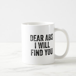 Mug Chers abdos je vous trouverai Gym Haltérophile Cul