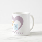 Mug Chers cookies Père Noël Apportez des jouets Coeurs (Devant droit)