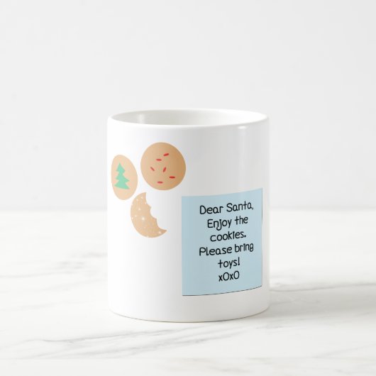 Mug Chers Cookies Père Noël, S'Il Vous Plaît Apportez  (Centre)