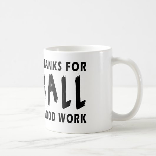 Mug Chers mercis de Dieu de net-ball (Droite)