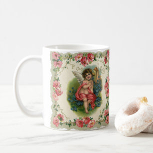 Mug Cherub victorien de la Saint-Valentin vintage au t
