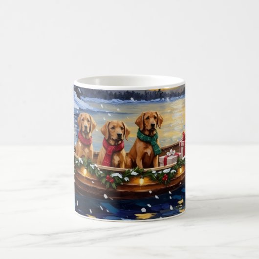 Mug Chesapeake Bay Retriever Christmas Boat Holiday (Centre)