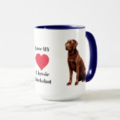 Mug Chesapeake Bay Retriever Love MY Chessie (Devant droit)