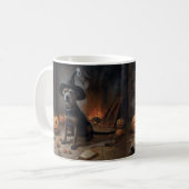 Mug Chesapeake Bay Terrier Citrouille Halloween effray (Devant gauche)