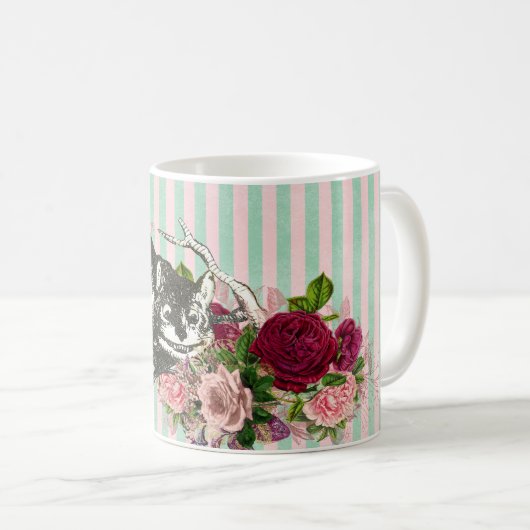 Mug Cheshire Cat Collage (Devant droit)