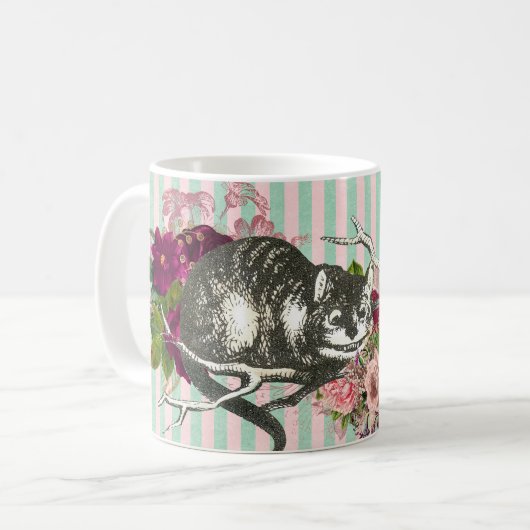 Mug Cheshire Cat Collage (Devant gauche)