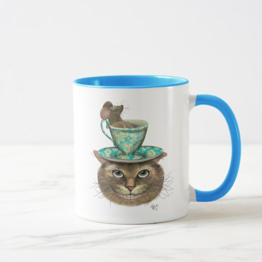 Mug Cheshire Chat avec Coupe sur la tête (Droite)