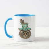 Mug Cheshire Chat avec Coupe sur la tête (Gauche)