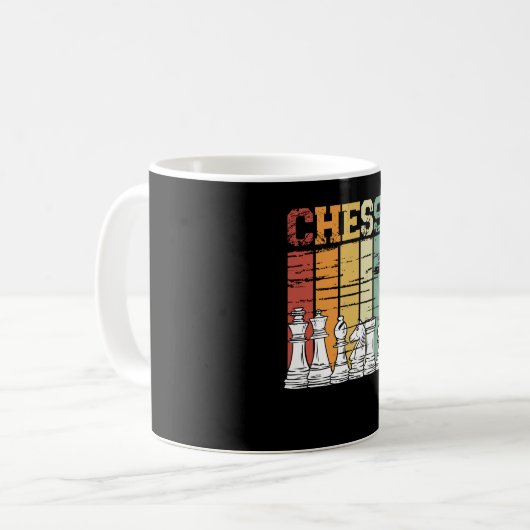 Mug Chess game retro vintage (Devant gauche)