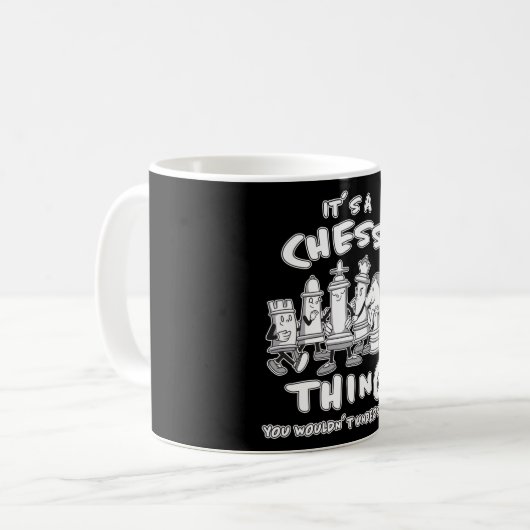 Mug Chess Piece Chess Player Chess Game Gift (Devant gauche)