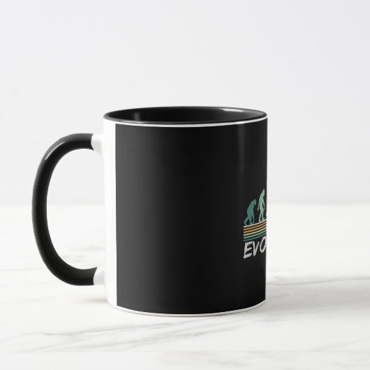Mug Chess player Evolution Retro Funny Venin for Man (Gauche)