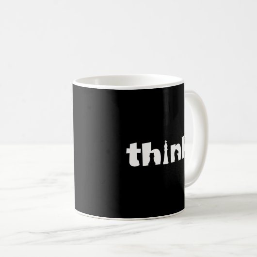Mug Chess Player Think (Devant droit)