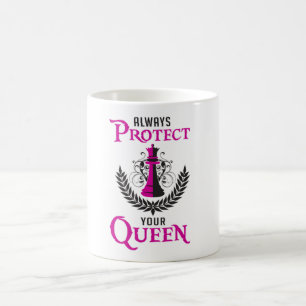 Mug Chess Queen Chess Board Checkmate Board Drôle cade