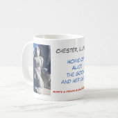 Mug Chester, l'Illinois - à la maison d'Alice le (Devant gauche)