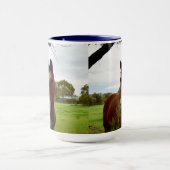 Mug Chestnut Horse Sniffing A Banksia Tree (Centre)