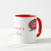 Mug Chestnut personnalisée Roue Discours Bubble Café M (Devant droit)