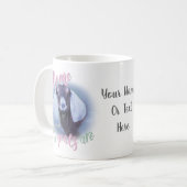 Mug CHÈTES | Maison nubienne où sont mes chèvres (Devant gauche)