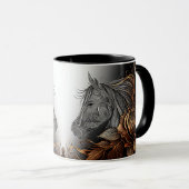 Mug Cheval #01 - Cuivre et encre (Devant droit)