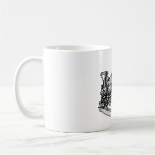 Mug Cheval à bascule victorien Gravure Nurserie vintag