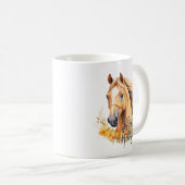 Mug Cheval à l'aquarelle mignonne (Devant droit)