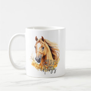 Mug Cheval à l'aquarelle mignonne