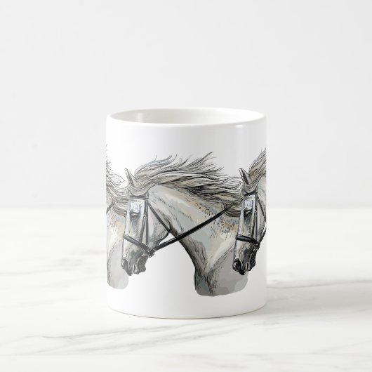 Mug Cheval à main avec brique (Centre)