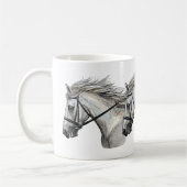 Mug Cheval à main avec brique (Gauche)