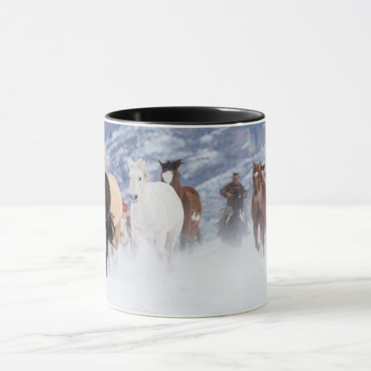 Mug Cheval à travers la neige (Centre)