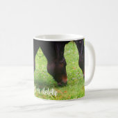 Mug Cheval Amis Pâtage personnalisé (Devant droit)