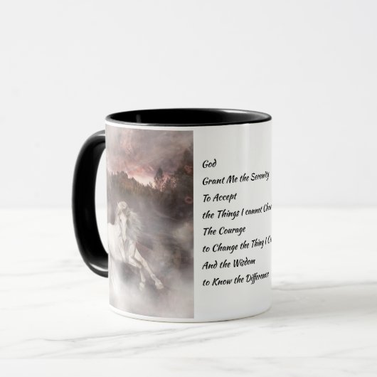 Mug Cheval andalou et la prière de sérénité (Devant gauche)