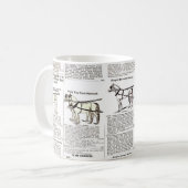 Mug Cheval Antique Publicité Journal Art (Devant gauche)