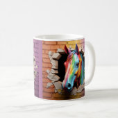Mug Cheval Arc-En-Ciel (Devant droit)