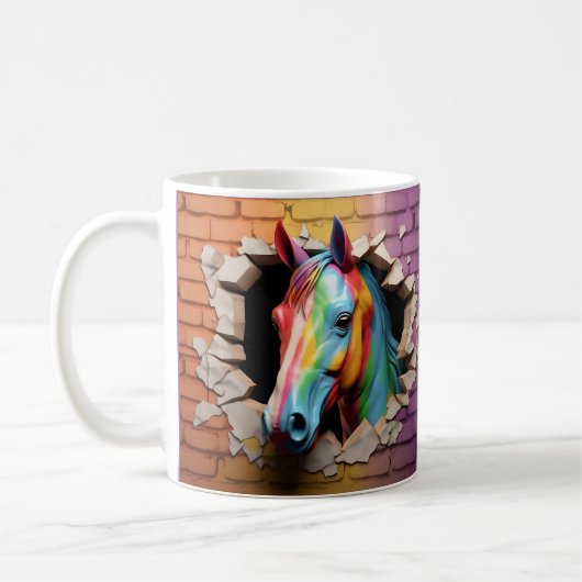 Mug Cheval Arc-En-Ciel (Gauche)